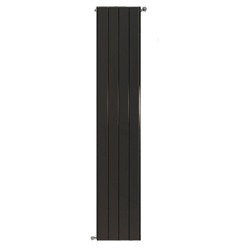 Радиатор алюминиевый STOUT Sebino 1800 нижнее подключение (цвет 2748 cod.07 черный) [6 секций]