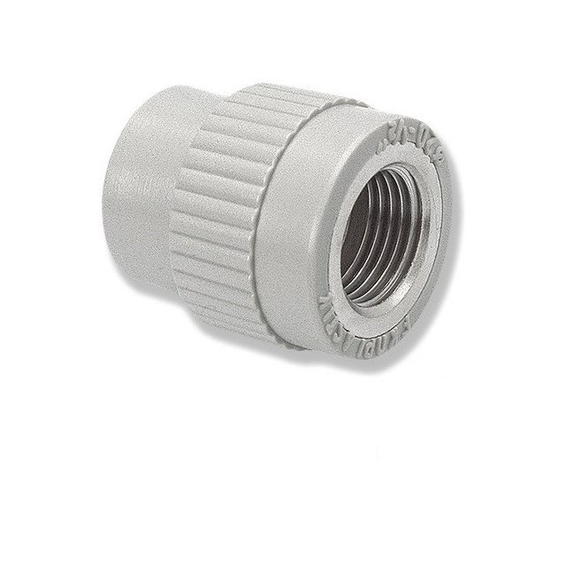 Муфта полипропиленовая с крестом Wavin Ekoplastik с переходом на вн. р. 20x1/2"