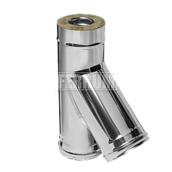 Тройник 135° (45°) утепленный Ferrum 0.8+0.5 мм d 110/200 мм
