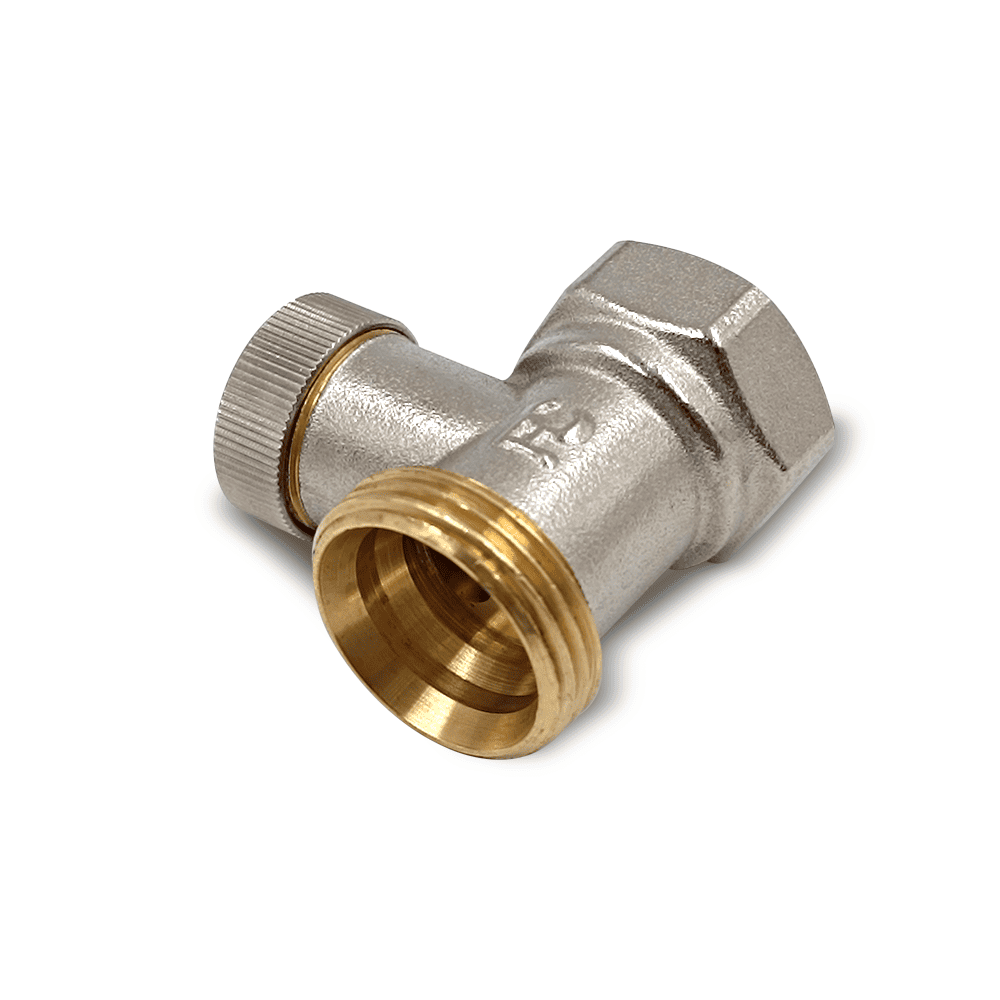 Клапан запорный PRIMOCLIMA "РС" прямой ВР-НР 1/2"х3/4",  без хвостовика