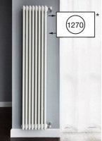 Радиатор стальной трубчатый Zehnder 2180 боковое подключение, белый (RAL 9016) [10 секций]