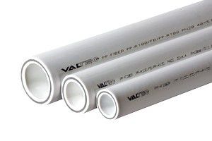 Полипропиленовая труба армированная стекловолокном Valtec PP-FIBER PN 25, 50 мм