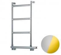 Полотенцесушитель Margaroli электрический 582/4-570, хром, золото Полотенцесушитель Margaroli электрический 582/4-570, хром, золото