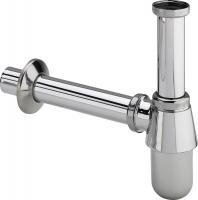 Сифон Viega для умывальника бутылочный, d32 мм, удлиненный, хромированная латунь 122157