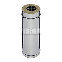 Труба дымохода утепленного Ferrum 0.5 м / 0.8+0.5 мм d 115/200 мм Труба дымохода утепленного Ferrum 0.5 м / 0.8+0.5 мм d 115/200 мм