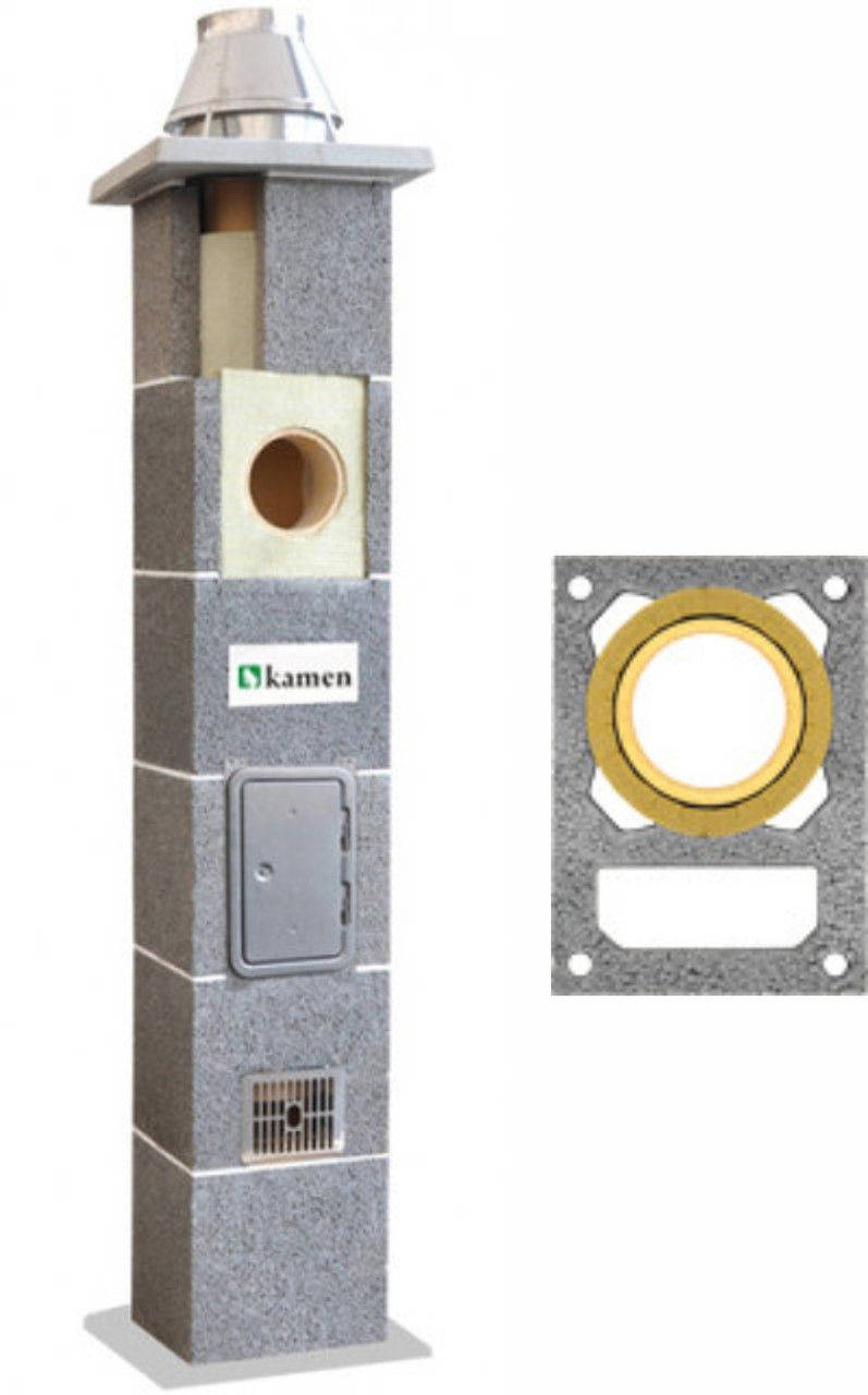 Керамический дымоход Kamen Uniwersal с вентканалом SW d 200 - 6 м.п.