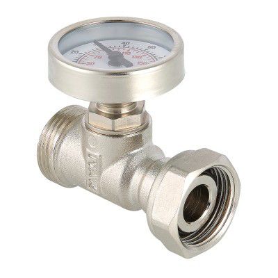 Тройник с термометром евроконус Valtec Тройник с термометром евроконус Valtec