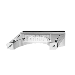 Кронштейн раздвижной Ferrum для стального дымохода 1,0 мм d 180 мм