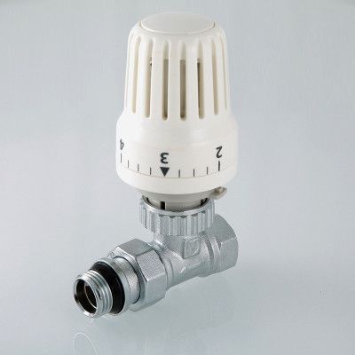 ᐉ Клапан с термостатической головкой Valtec для радиаторов, прямой 1/2" VT.048.N.04 ✅ фото | Valtec ⭐ Progreem.by