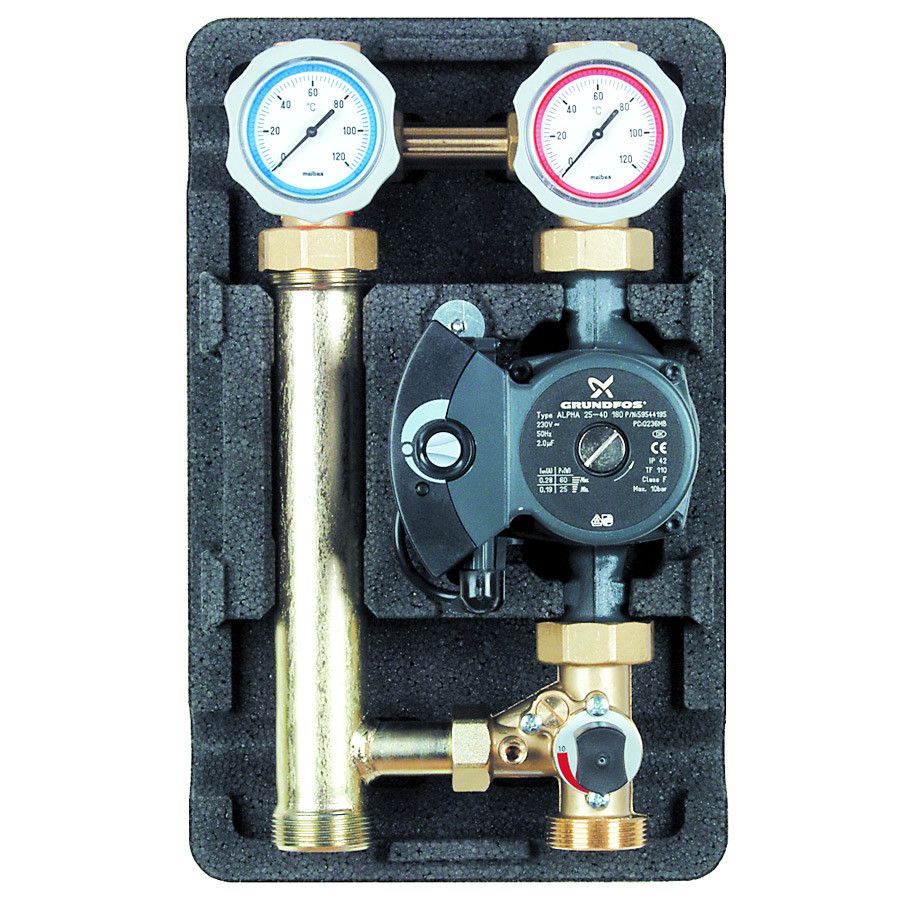 Насосная группа Meibes Поколение 8 группа MK (со смесителем) 1 насос Grundfos UPS 25-60