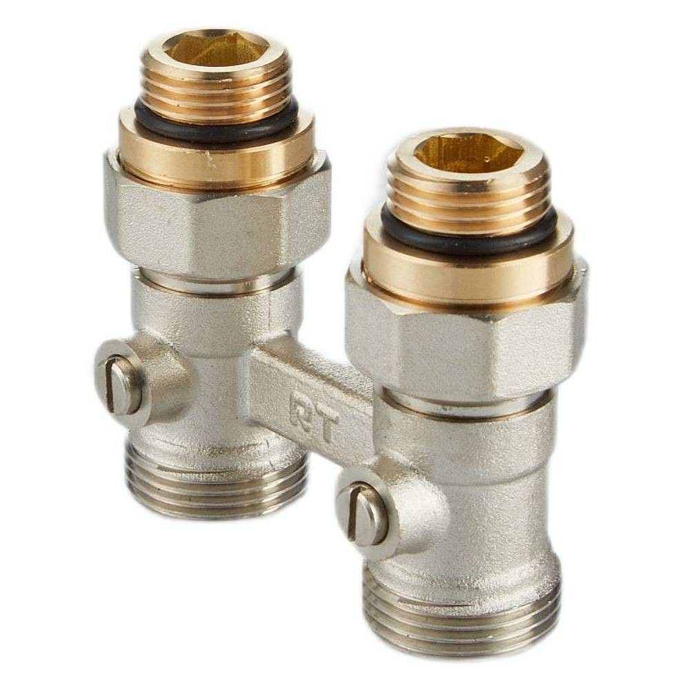 Узел Royal Thermo нижнего подключения 1/2" Накидная гайка х 3/4" Евроконус прямой RTE 07.00001