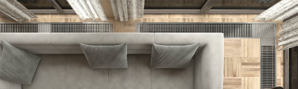 Водяные внутрипольные обогреватели