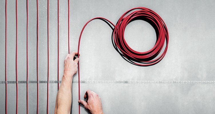 Монтаж греющего провода