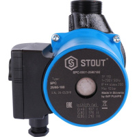ᐉ Насос циркуляционный Stout 25/80-180 SPC-0001-2580180 ✔️ фото | ⏩ Progreem.by