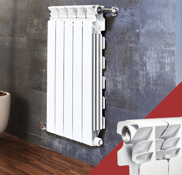 Радиатор алюминиевый Fondital Exclusivo B4 350/100 [1 секция], Италия | Фото