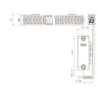 ᐉ Радиатор стальной панельный Prado Universal тип 22 500-1200 ✔️ фото | ⏩ Progreem.by