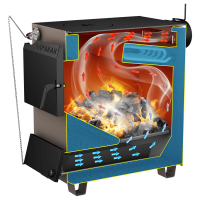 Твердотопливный котел СТЭН "Каракан" 20ТПЭВ-3 (двухконтурный) [20 кВт]
