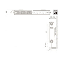 ᐉ Радиатор стальной панельный Prado Classic тип 21 500-2800 ✔️ фото | ⏩ Progreem.by