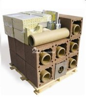 ᐉ Керамический дымоход Schiedel UNI (Rondo plus) с вентканалом d 300 - 8 м.п. тройник 90° ✔️ фото | ⏩ Progreem.by