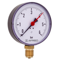 ᐉ Манометр Afriso RF RAD 100 0-10 бар ✔️ фото | ⏩ Progreem.by