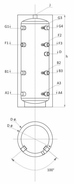 ᐉ Буферная емкость Sunsystem PS 150 ✔️ фото | ⏩ Progreem.by