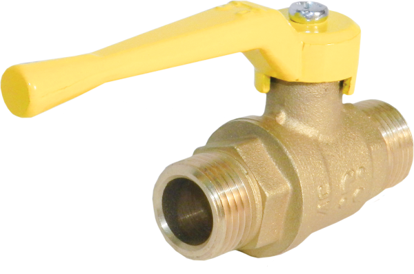 ᐉ Кран шаровой БАЗ 11Б27П Ду15 А12 газ 1/2” нр/нр рычаг ✔️ фото | ⏩ Progreem.by