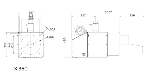 ᐉ Пеллетная горелка PellasX X [350 кВт]  ✅ фото | PellasX ⭐ Progreem.by
