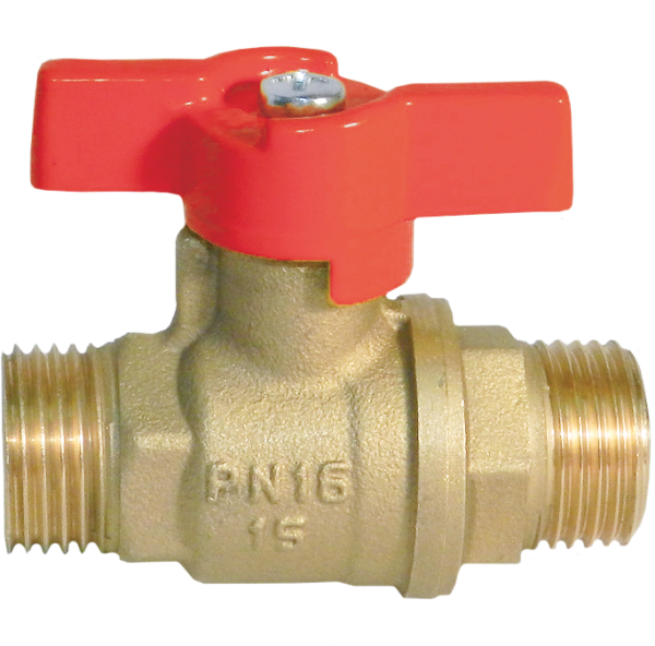 ᐉ Кран шаровой БАЗ 11Б27П1 Ду15 А32/1 1/2” нр/нр бабочка ✔️ фото | ⏩ Progreem.by