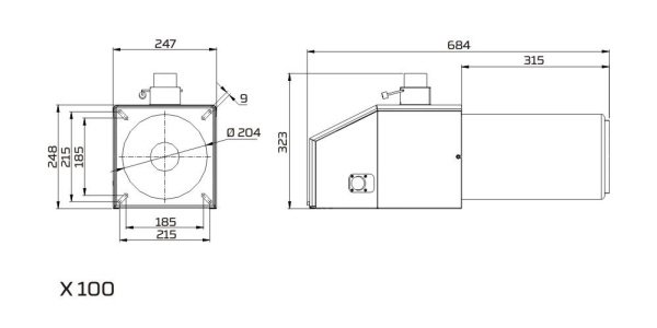 ᐉ Пеллетная горелка PellasX X [100 кВт]  ✅ фото | PellasX ⭐ Progreem.by