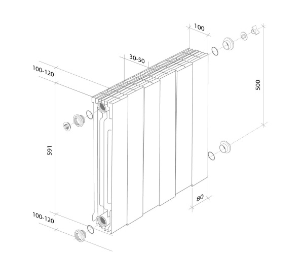 ᐉ Радиатор Royal Thermo PianoForte SilverSatin [6 секций] ✔️ фото | ⏩ Progreem.by