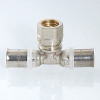 ᐉ Пресс-фитинг тройник Valtec с переходом на обжим. соед. 20-15-16 мм ✔️ фото | ⏩ Progreem.by