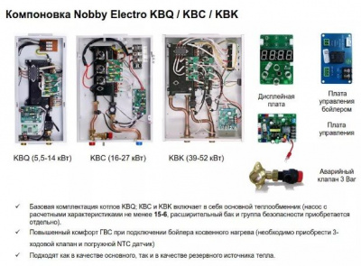 ᐉ Электрический котел Kentatsu Nobby Electro KBQ-05 [5,5 кВт]  ✅ фото | Kentatsu ⭐ Progreem.by