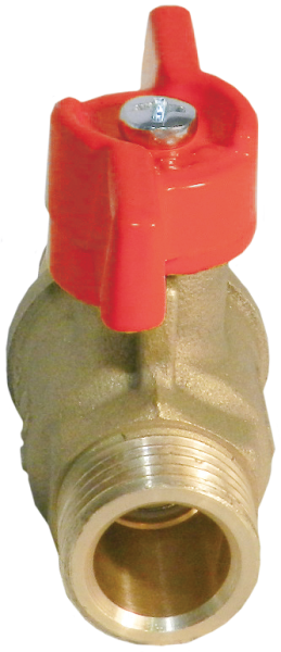 ᐉ Кран шаровой БАЗ 11Б27П1 Ду15 А32/1 1/2” нр/нр бабочка ✔️ фото | ⏩ Progreem.by