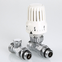 ᐉ Комплект терморегулирующего оборудования для радиатора Valtec прямой 1/2"x3/4" Евроконус ✔️ фото | ⏩ Progreem.by