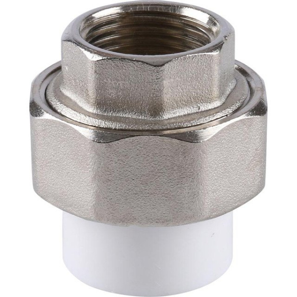 Муфта полипропиленовая разъемная Kalde с переходом на вн. р. 90х3 Муфта полипропиленовая разъемная Kalde с переходом на вн. р. 90х3 - условный проход (диаметр) 90 мм