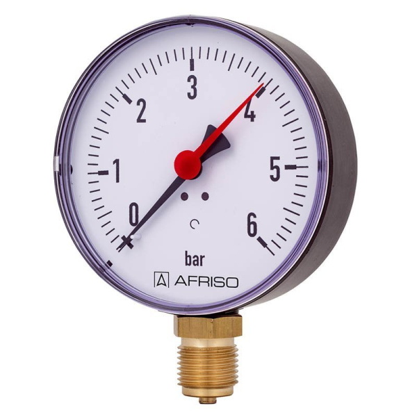 ᐉ Манометр Afriso RF RAD 100 0-4 бар ✔️ фото | ⏩ Progreem.by
