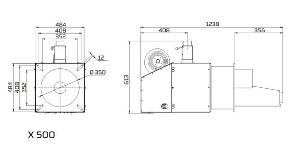 ᐉ Пеллетная горелка PellasX X [500 кВт]  ✅ фото | PellasX ⭐ Progreem.by