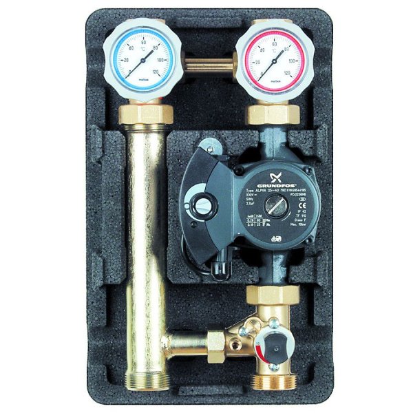 Насосная группа Meibes Поколение 8 группа MK (со смесителем) 1 насос Grundfos Alpha2L 25-60 Насосная группа Meibes Поколение 8 группа MK (со смесителем) 1 насос Grundfos Alpha2L 25-60