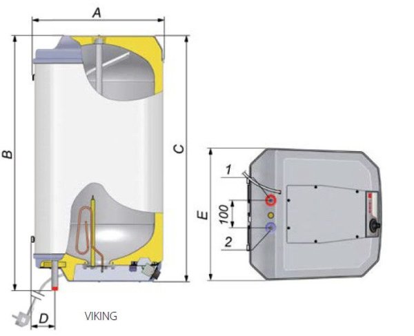 ᐉ Электрический водонагреватель Biawar Viking E 150 [147 л]  ✅ фото | Biawar ⭐ Progreem.by