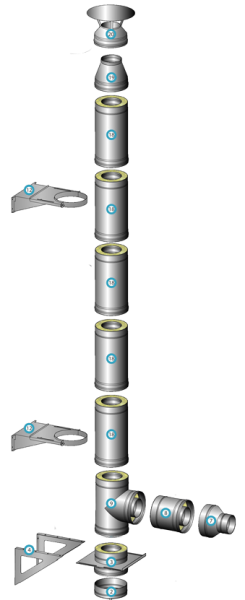 Комплект дымохода стальной утепленный d = 220/320 мм ᐉ Комплект дымохода стальной утепленный d = 220/320 мм ✔️ фото | ⏩ Progreem.by