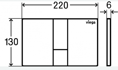 ᐉ Кнопка для инсталляции Viega Prevista для унитазов Visign for Style 24  773274 мат. хром 773274 ✅ фото | Viega ⭐ Progreem.by