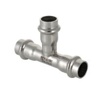 Пресс-тройник из нержавеющей стали Valtec 15x12x15 мм