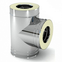 Тройник утепленного дымохода 90° Конвекция без к/о 0,8/0,5 мм d 180/280 мм