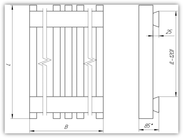 ᐉ Радиатор стальной трубчатый Новатерм Р3060-1250-В6-1-7021-НЦ [6 секций] ✔️ фото | ⏩ Progreem.by