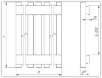 ᐉ Радиатор стальной трубчатый Новатерм Р4040-1250-В6-1-9005-НЦ [6 секций] ✔️ фото | ⏩ Progreem.by