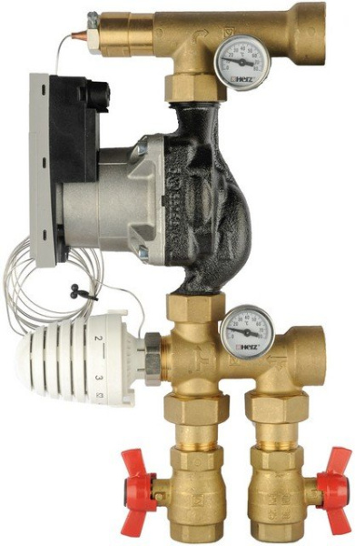 Насосно-смесительный узел Herz Simple с насосом Wilo PARA, умный дом