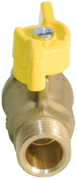 ᐉ Кран шаровой БАЗ 11Б27П Ду15 А12/1 газ 1/2” нр/нр бабочка ✔️ фото | ⏩ Progreem.by