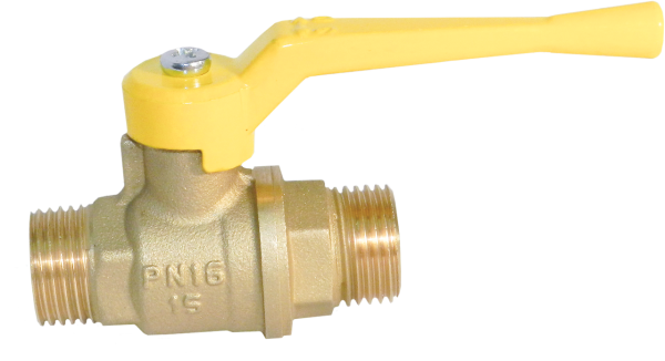 ᐉ Кран шаровой БАЗ 11Б27П Ду15 А12 газ 1/2” нр/нр рычаг ✔️ фото | ⏩ Progreem.by