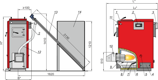 ᐉ Пеллетный котел Kalvis 2-12 DG [12 кВт] ✔️ фото | ⏩ Progreem.by