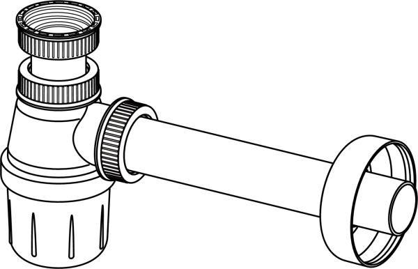 ᐉ Сифон Viega для умывальника бутылочный, d32 мм, белый 108694 ✔️ фото | ⏩ Progreem.by